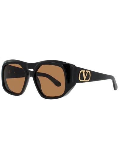 Valentino Designer Unisex Vls 179 Sunglasses In Black
