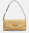 Valentino Garavani Mini Structured Handbag With Signature Detailing In Gold