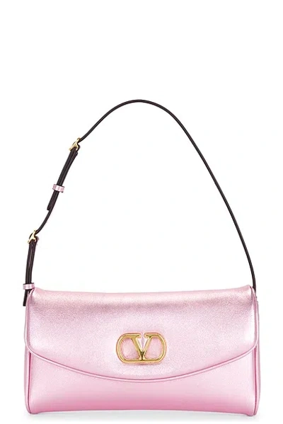 Valentino Garavani Devain Small Shoulder Bag In Old Rose
