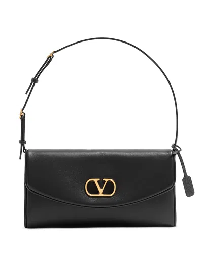 VALENTINO GARAVANI DEVAIN VLOGO SMALL NAPPA SHOULDER BAG