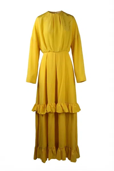 Valentino Devin Parker Dress In Yellow