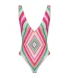 VALENTINO DIAMOND PATTERNED SWIMSUIT