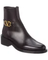 Valentino Dnu Pack  Vlogo Leather Bootie