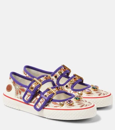 Valentino Garavani Dollyboard Floral Mary Jane Sneakers In Multi