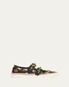 Valentino Dollyboard St. Petit Charles Double-strap Sneakers In Black