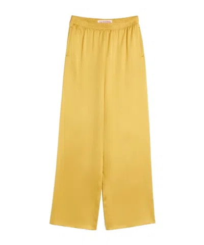 VALENTINO VALENTINO DOPPIA DUCHESSE ELASTIC WAIST TROUSERS