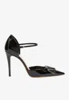 Valentino Signature Patent Leather Pump In Black