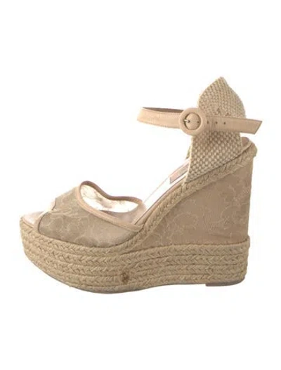 Pre-owned Valentino Garavani D'orsay Pumps In Neutral