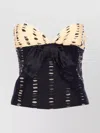 Valentino Plusdepois Print Chiffon Top With Handmade Draping And Bow Detail