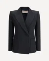 Valentino Double-breasted Blazer With Wide Peak Lapels