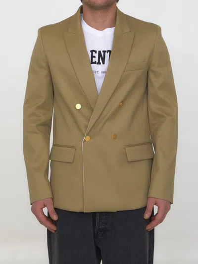 VALENTINO DOUBLE-BREASTED COTTON JACKET