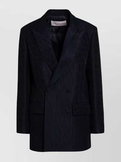 VALENTINO DOUBLE BREASTED JACKET ICONOGRAPHE TOILE