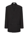 Valentino Garavani Double-breasted Wool Blazer In Black