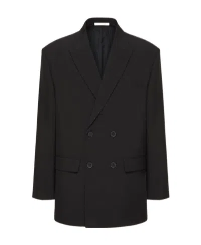VALENTINO VALENTINO	DOUBLE-BREASTED LONG-SLEEVED PEACOAT