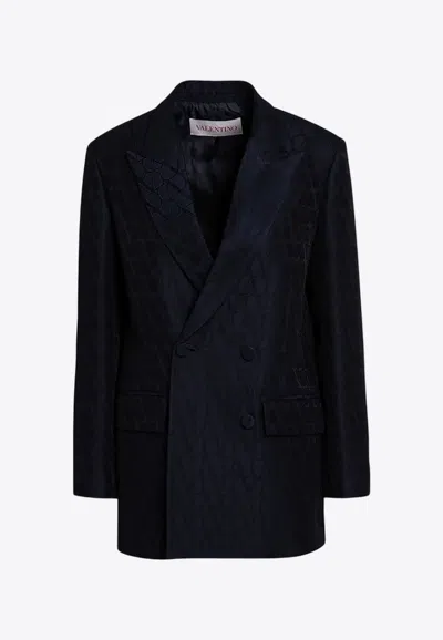 VALENTINO DOUBLE-BREASTED TOILE ICONOGRAPHE BLAZER