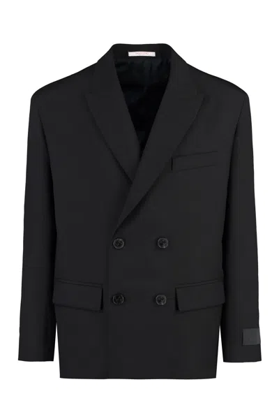 VALENTINO DOUBLE-BREASTED WOOL BLAZER