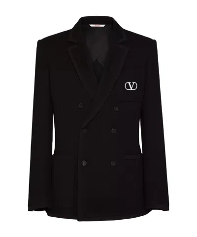 VALENTINO VALENTINO	DOUBLE-BREASTED LONG-SLEEVED BLAZER