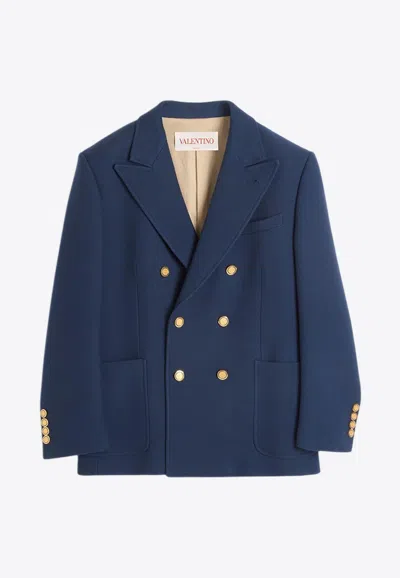 VALENTINO DOUBLE-BREASTED WOOL BLAZER