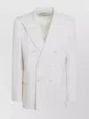 Valentino Garavani Milk-colored Double-breasted Jacket In In White