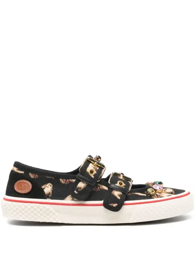 Valentino Garavani Double-buckle Slip-on Ballerina Sneakers