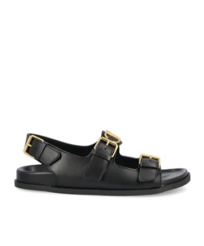 VALENTINO GARAVANI VALENTINO DOUBLE BUCKLE-STRAP OPEN TOE SANDALS