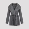 Valentino Reversible Toile Iconographe Coat In Grigio