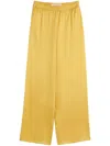 Valentino Pantalon En Double Duchesse Femme Or 38 In Gelb