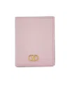 Valentino Double-fold Wallet In Pink
