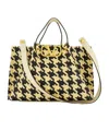 Valentino Double Handle Shoulder Bag In Brown