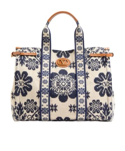 Valentino Garavani Double Handle Tote Bag In Multicolor