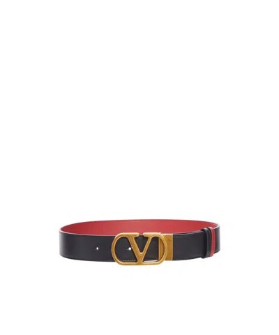 Valentino Garavani Double-sided Belt In Black