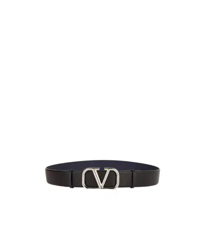 Valentino Garavani Double-sided Belt In Black