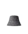 Valentino Double-sided Bucket Print Hat In Black