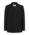 Valentino Tailored Double-breasted Polyester Blend Jacket In Multi