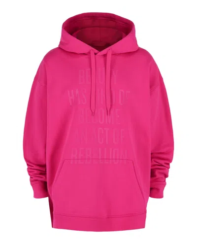Valentino Douglas Coupland X Slogan Hoodie In Pink