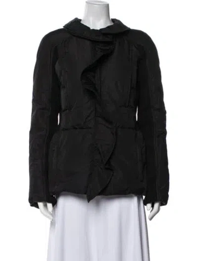 Pre-owned Valentino Down Jacket In Black