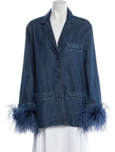 Pre-owned Valentino Down Jacket In Blue