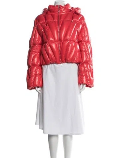 Pre-owned Valentino Down Jacket In Red