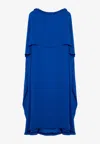 Valentino Garavani Electric Midi Dress In Blue