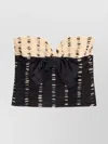 Valentino Plusdepois Print Chiffon Top With Handmade Draping And Bow Detail