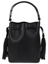 Valentino Adjustable Handle Shoulder Bag Tassel Detail In Black