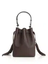Valentino Drawstring Bag | So Seau | Vitello V./a.brass Logo Handbags Brown