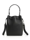 Valentino Adjustable Handle Shoulder Bag Tassel Detail In Black