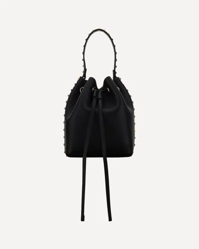 Valentino Garavani Drawstring Bucket Bag In Black