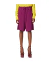 Valentino Drawstring Knee-length Shorts In Multi