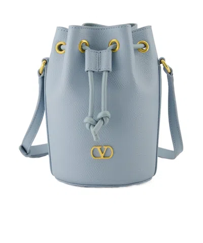 VALENTINO GARAVANI VALENTINO VLOGO PLAQUE DRAWSTRING BUCKET BAG