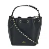 Valentino Drawstring Rockstud Bucket Bag In Black