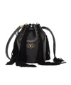 Valentino Drawstring Shoulder Bag In Black