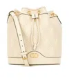 Valentino Drawstring Shoulder Bag In Nude