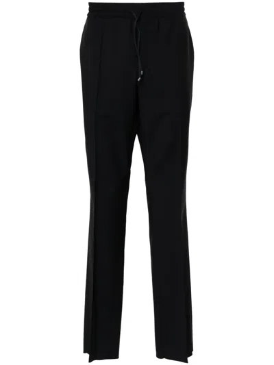 Valentino Drawstring-waist Tapered Trousers In Blue